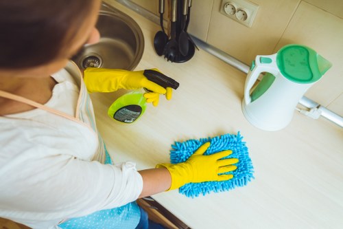 Professional carpet cleaning in a Wood Green home interior