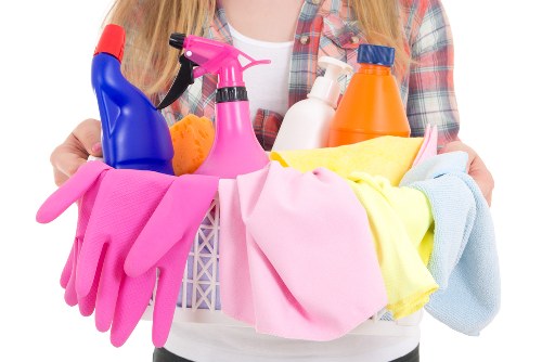 Professional sofa cleaning in Wood Green with a modern fabric sofa